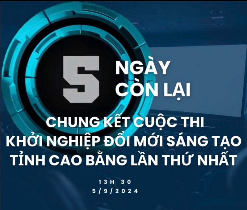 Chung kết cuộc thi Khởi nghiệp đổi mới sáng tạo tỉnh Cao Bằng lần thứ nhất năm 2023 – 2024 tổ chức ngày 5/9/2024